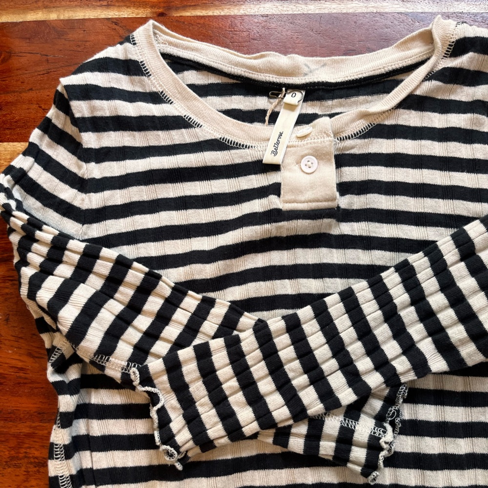 Y2K petite striped shirt